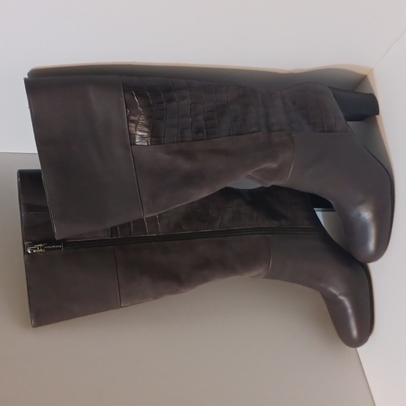 NEW IN BOX! Women's Grey Knee-High Boots Size 8M L@@K WOW! - Picture 3 of 16